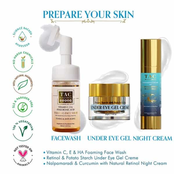 Tac - The Ayurveda Co. Under Eye Gel Crme - 30 Gm