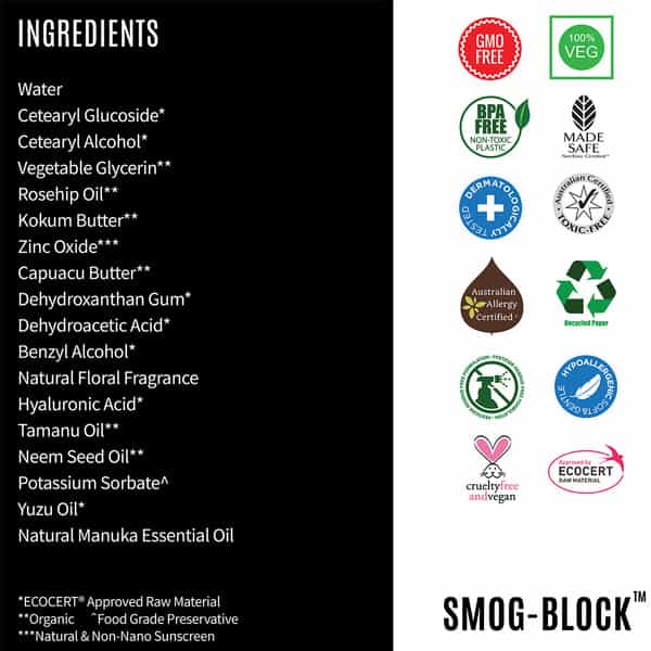 Organic Riot - Smog Block Anti Pollution Cream Tube Of 50 G
