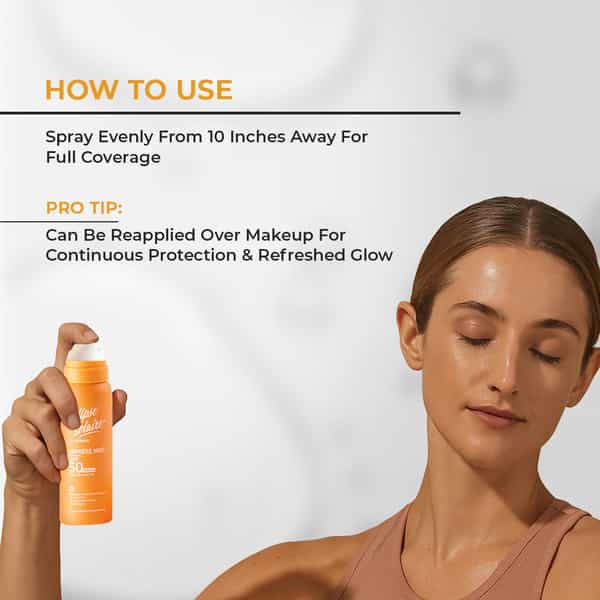 Eclipse Solaire Lumiere Mist Sunscreen Spray Spf 50 Pa+++ Uva/Uvb/Ir/Br/Vr - All Skin Types 100Ml
