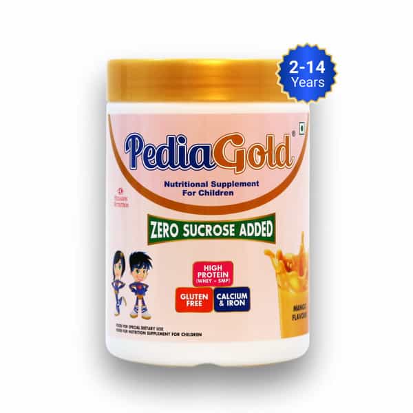 Pediagold | Sucrose-Free Nutrition Drink For Children | 400G | Mango Flavour