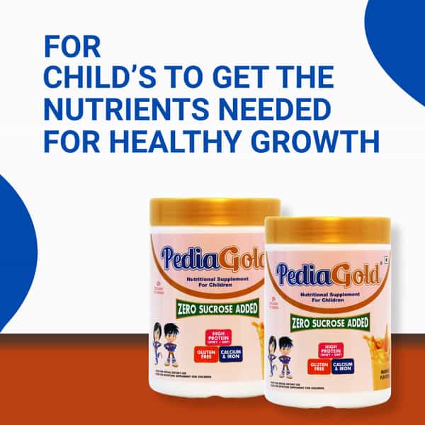 Pediagold | Sucrose-Free Nutrition Drink For Children | 400G | Mango Flavour