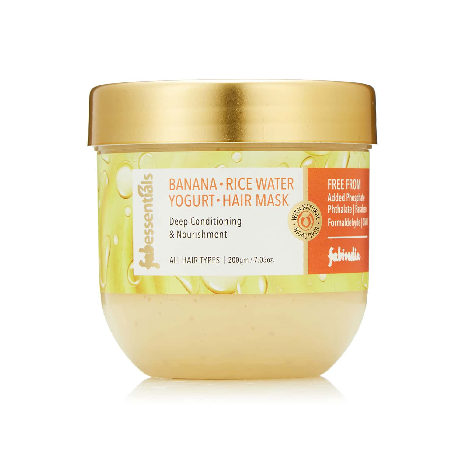 Buy FABESSENTIALS BANANA RICE WATER YOGURT HAIR MASK 200 GM Online
