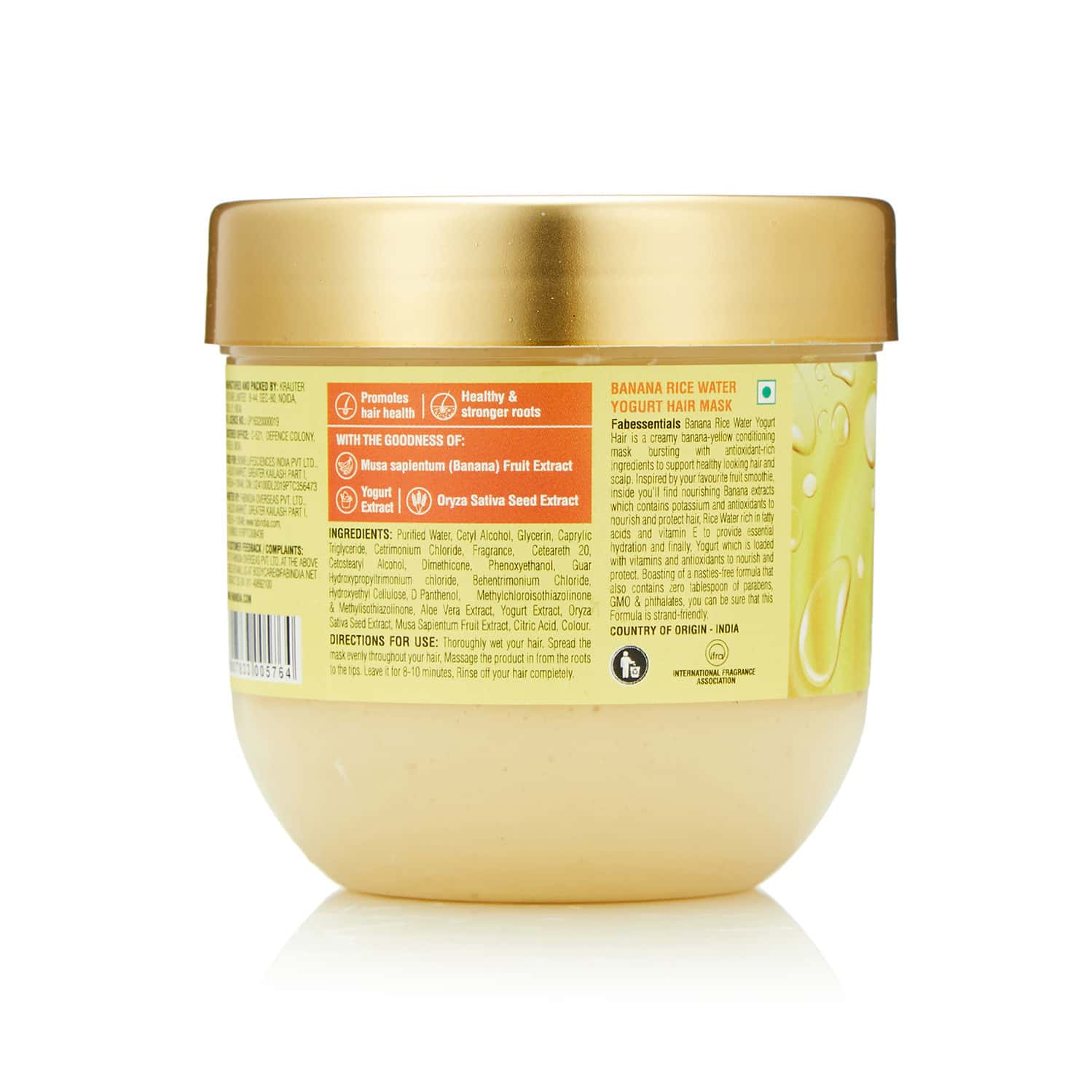 Buy FABESSENTIALS BANANA RICE WATER YOGURT HAIR MASK 200 GM Online