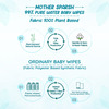Mother Sparsh 99% Pure Water (Unscented) Baby Wipes 72 Pcs/Pack - Pack Of 2 (Super Saver Pack)