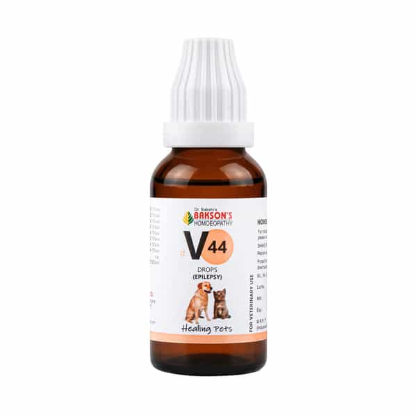Bakson Homoeopathy V44 Drops | Epilepsy |For Veterinary Use | 30 Ml