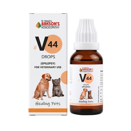 Bakson Homoeopathy V44 Drops | Epilepsy |For Veterinary Use | 30 Ml