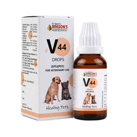 Bakson Homoeopathy V44 Drops | Epilepsy |For Veterinary Use | 30 Ml