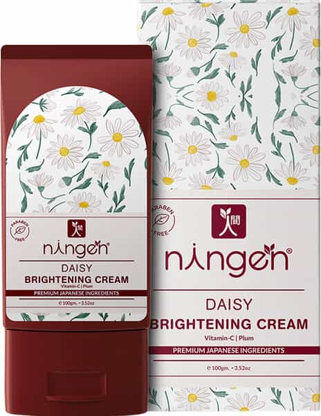 Ningen Daisy Brightening Cream Vitamin C And Plum Extracts - 100G