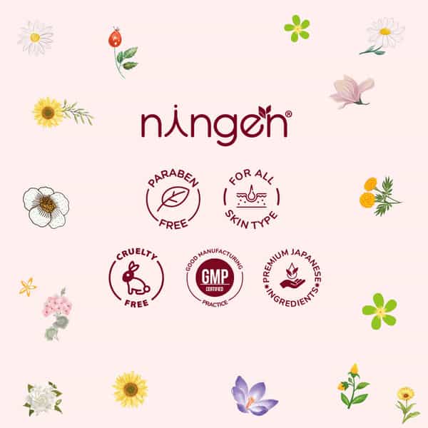Ningen Daisy Brightening Cream Vitamin C And Plum Extracts - 100G
