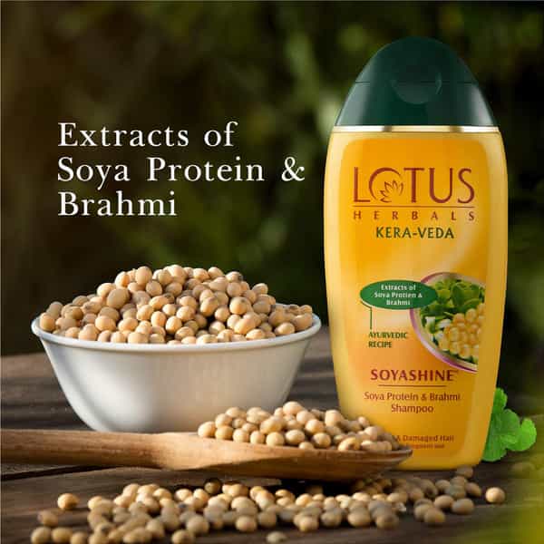 Lotus Kera-Veda Soyashine Soya Protein And Brahmi Shampoo 200 Ml