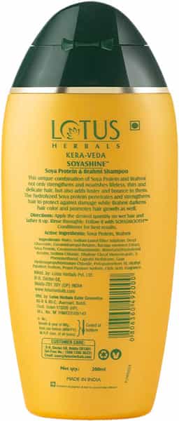 Lotus Kera-Veda Soyashine Soya Protein And Brahmi Shampoo 200 Ml