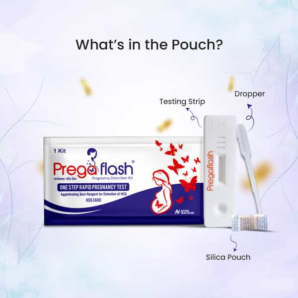 Pregaflash Pregnancy Test Kit | One-Step Rapid Detection | High Accuracy | Clinically Tested - 4N