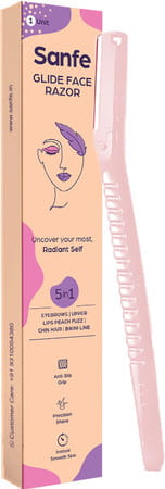 Sanfe Glide Face Razor For Facial Hair Removal For Women - Pack Of 1