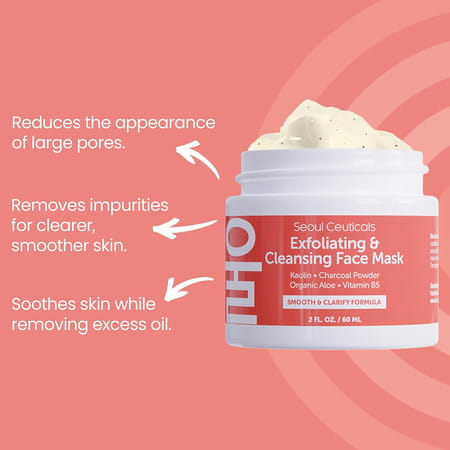 Seoul Ceuticals Exfoliating & Cleansing Face Mask 60 Ml