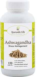 Ayurvedic Life Ashwagandha Capsules 240mg - 120 Capsules Natural