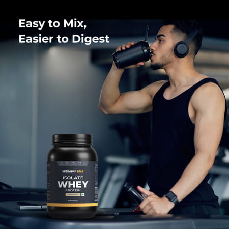 Nutrabay Gold 100% Whey Protein Isolate Cafe Mocha - 1kg