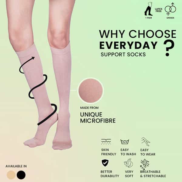 Sorgen Everyday Support Socks (Beige Medium)