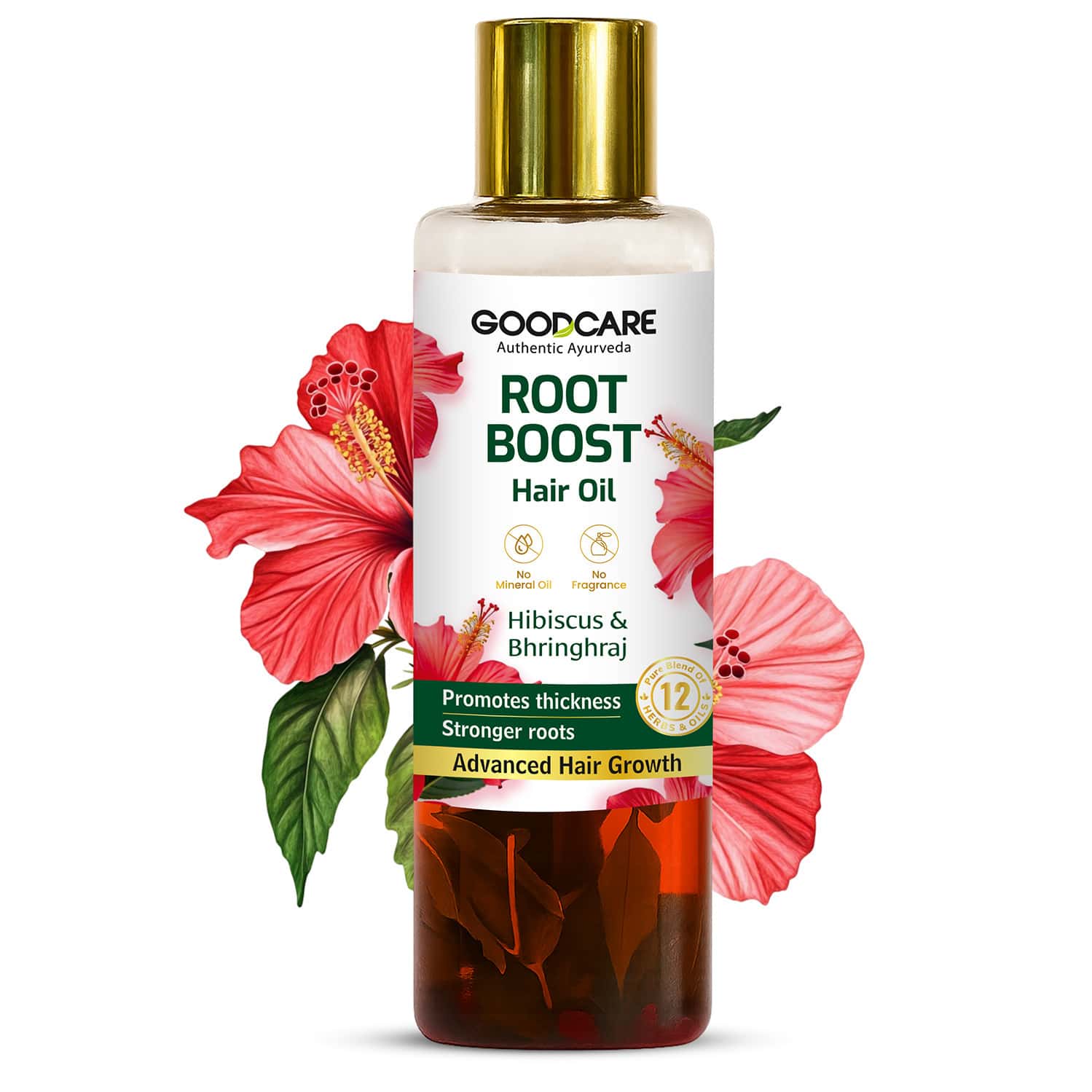 Goodcare Root Boost Hair Oil Hibiscus | Men Women | Hair Growth | 100 Ml | Pack Of 1