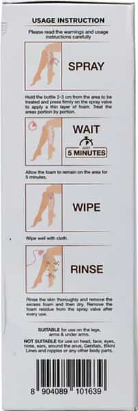 Vcare Hair Remover Spray Foam - 100Ml