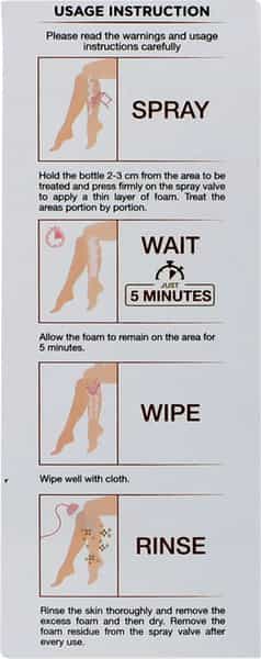 Vcare Hair Remover Spray Foam - 100Ml