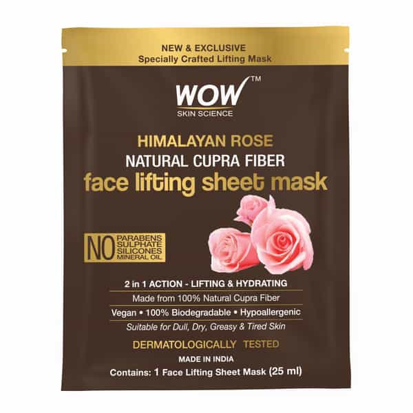 Wow Skin Science Himalayan Rose Cupra Face Lifting Mask Sheet 25 Ml
