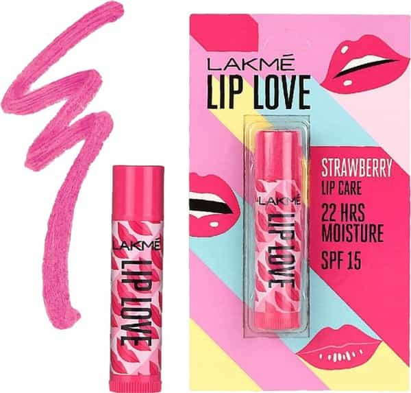 Lakme Lip Love Chapstick Strawberry-4.5 G