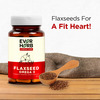 Everherb Flaxseed Omega 3 - Essential Fatty Acids - Healthy Heart - Bottle Of 60 (By Pharmeasy)