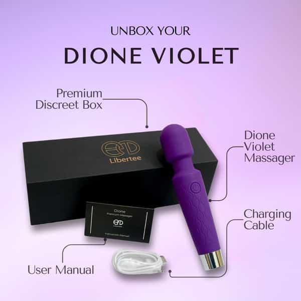 Libertee Dione Violet Personal Body Massager For Her