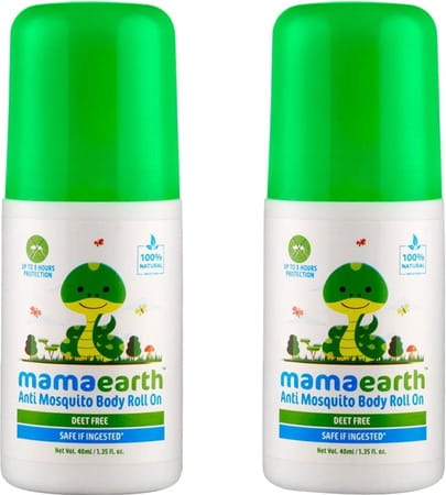 Mamaearth Anti Mosquito Roll-On (Pack Of 2) Box Of 40 Ml