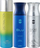 Ajmal 1 Distraction 1 Blu Homme & 1 Evoke Silver Edition For Him Deo Each 200Ml Pack Of 3