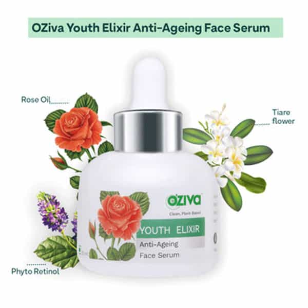 Oziva Youth Elixir Anti-Agieng Serum 30 Ml | For Wrinkle Reduction