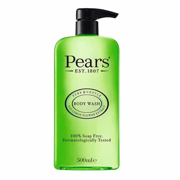 Pears Pure & Gentle Shower Gel, Body Wash With Oil Clear Formula, 100% Soap Free, Imported, 500 Ml