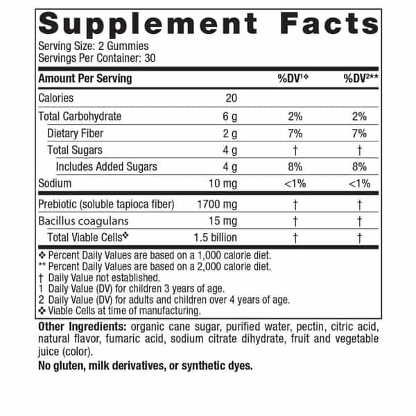 Nordic Naturals Kids Nordic Probiotic + Prebiotics 1.5 Billion Cfu Merry Berry Punch 60 Gummies