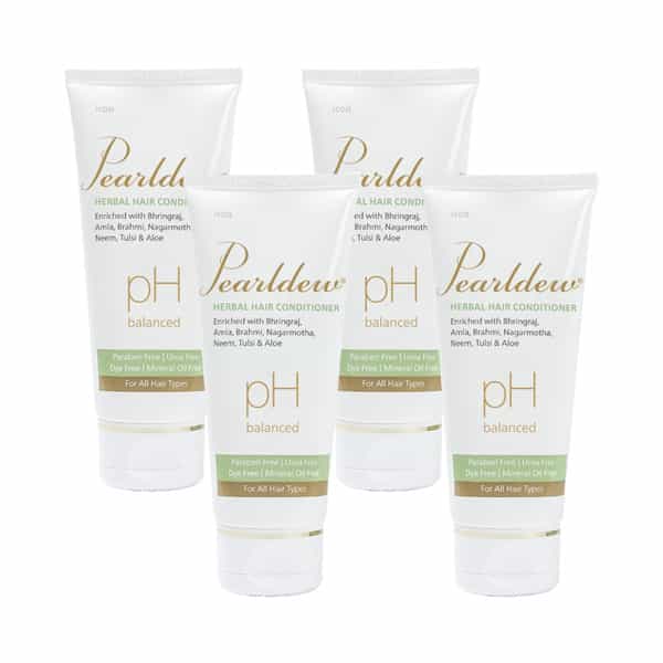 Pearldew Herbal Hair Conditioner 100 Ml | Bhringraj & Shikakai | Paraben Free (Pack Of 2)