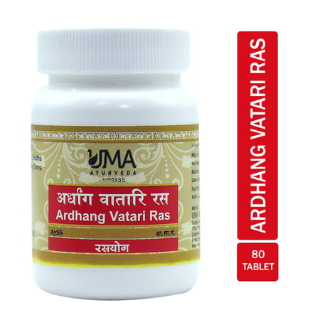 Uma Ayurveda Ardhangvatari Ras Ayurvedic Tablets 80 Tab