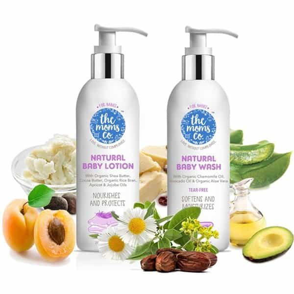 The Moms Co. Natural (Wash And Lotion -50 Ml Each) Baby Bath Kit Of 100 Ml