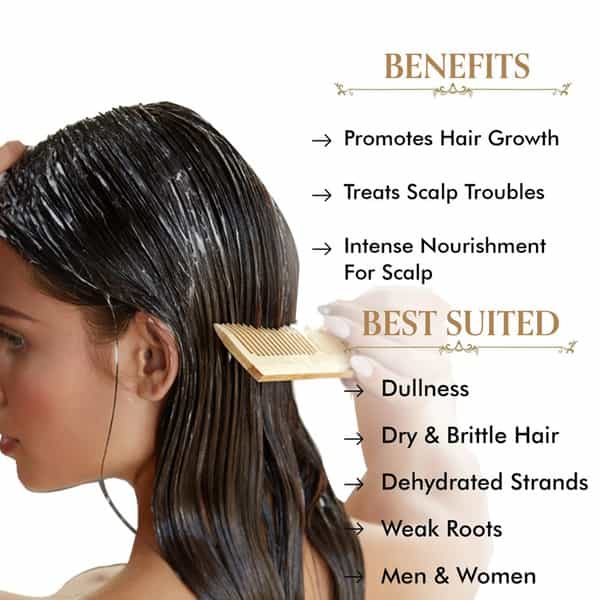 Tac - The Ayurveda Co. Hair Mask With Methi Bhringraj Amla Green Tea Hydrolyzed Keratin - 200 Gm