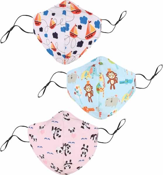 Chicco Kids Face Mask 3-6y Panda-Jungle-Ship - 3pc
