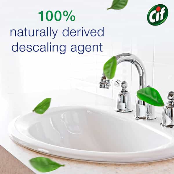 Cif Power & Shine Bathroom Cleaner Spray 100% Limescale & Soap Scum Removal 700Ml