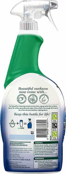 Cif Power & Shine Bathroom Cleaner Spray 100% Limescale & Soap Scum Removal 700Ml