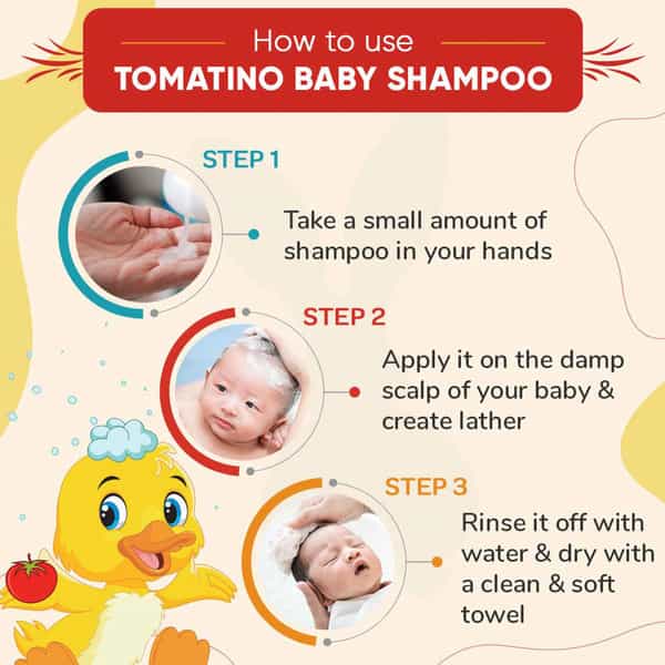 Babyorgano Tomatino Baby Shampoo For Silky Hair In Kids - 200 Ml