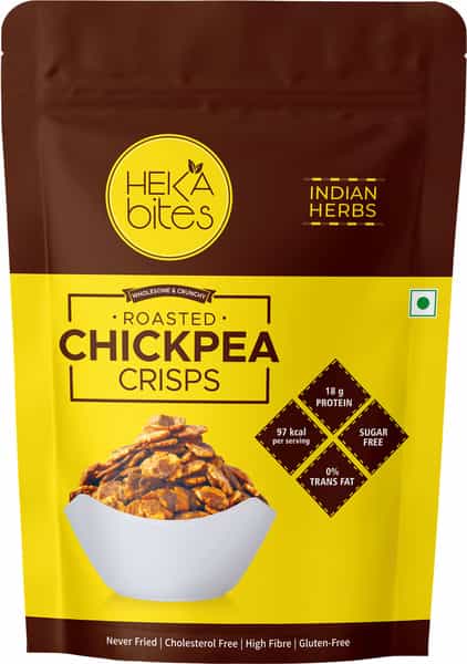 Heka Bites Roasted Chickpea Crisps (Pack Of 1 X 100G)