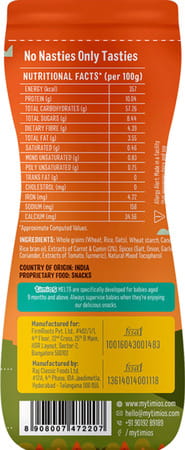 Timios Melts - Carrot And Cumin 50g