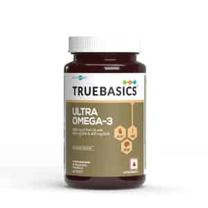 Truebasics Ultra Omega Enriched With 1250 Mg With 425mg Epa & 325mg Dha & Vitamin E - 30 Softgels