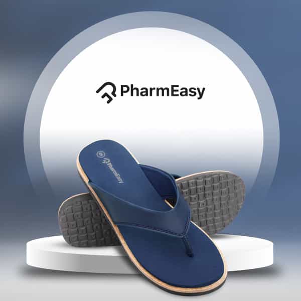 Pharmeasy Women's Diabetic & Orthopedic Slippers - Blue - Size Uk 5