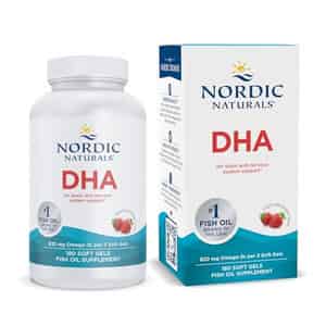 Nordic Naturals Dha 830 Mg Omega-3 Fish Oil For Men & Women Epa & Dha Strawberry Flavour 180softgels