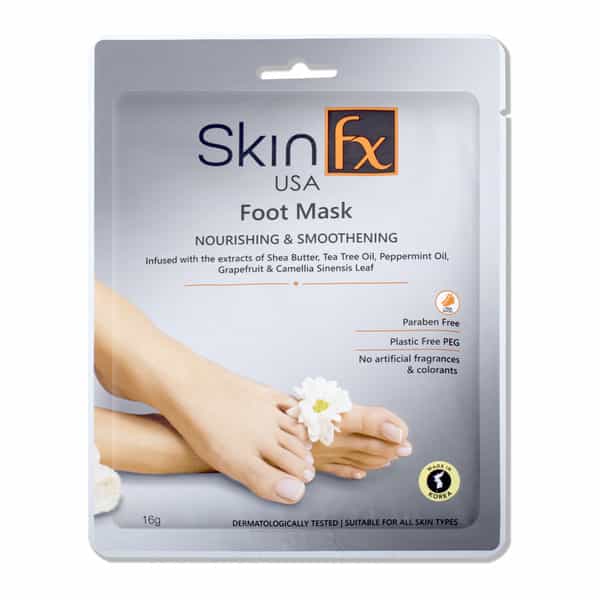 Skin Fx Foot Mask | Tea Tree Oil | Peppermint Oil | Grapefruit For Nourishing & Smoothening | 16G