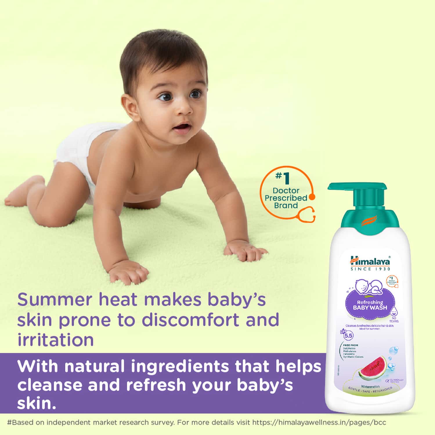 Himalaya Baby Refreshing Baby Wash Bottle Of 400 Ml