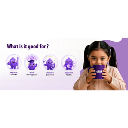 Protwo Protein Powder For Kids I 2+ Years Chocolate Flavour I 400G