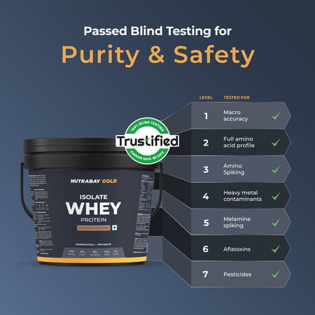Nutrabay Gold Whey Protein Isolate Powder - Rich Chocolate Creme | 25g Protein | 4kg